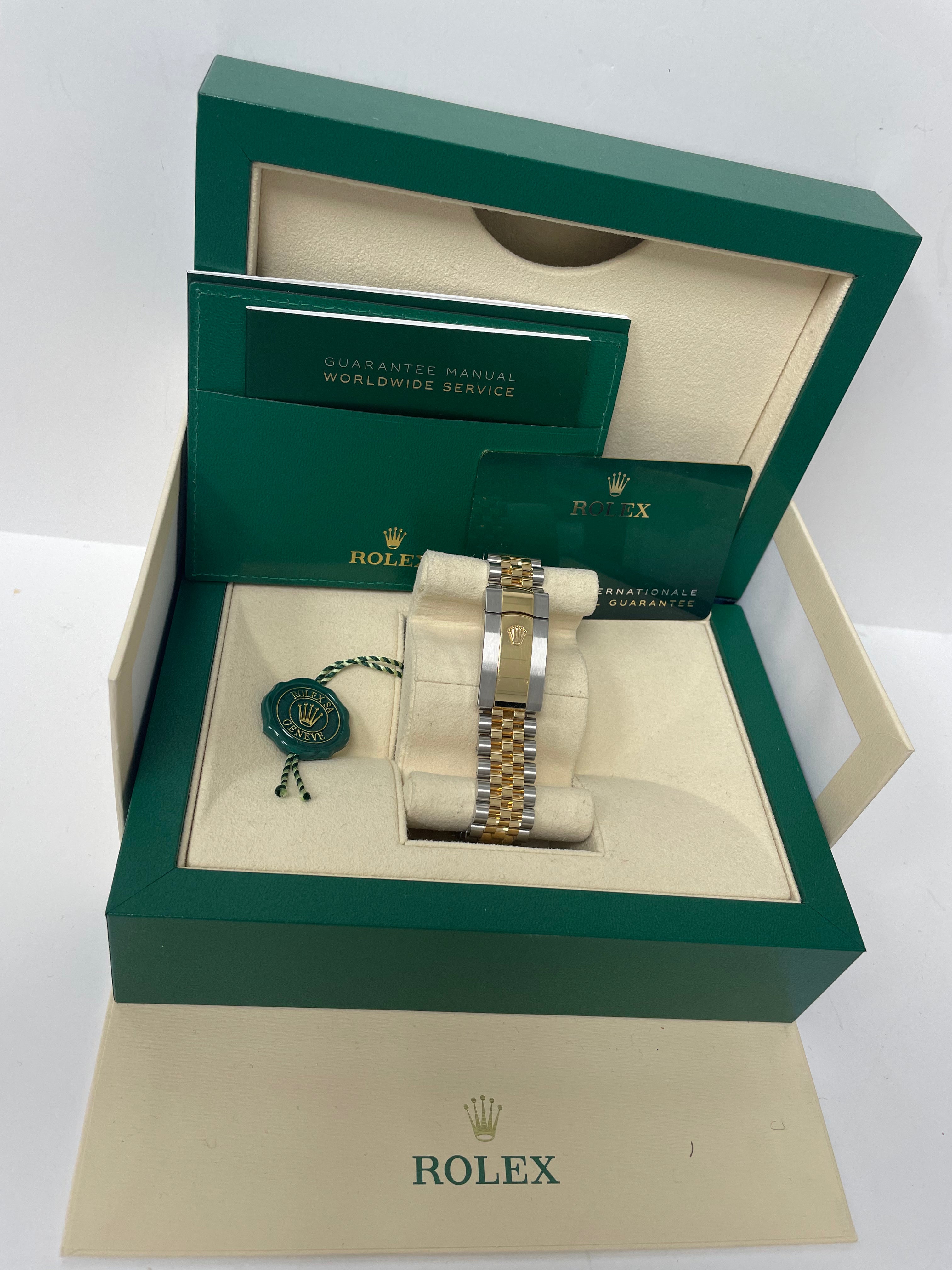 Rolex Datejust 41 Two-Tone Yellow Gold & Stainless Steel - Grey Slate Roman Wimbledon Dial - Fluted Bezel - Jubilee Bracelet (Ref# 126333)