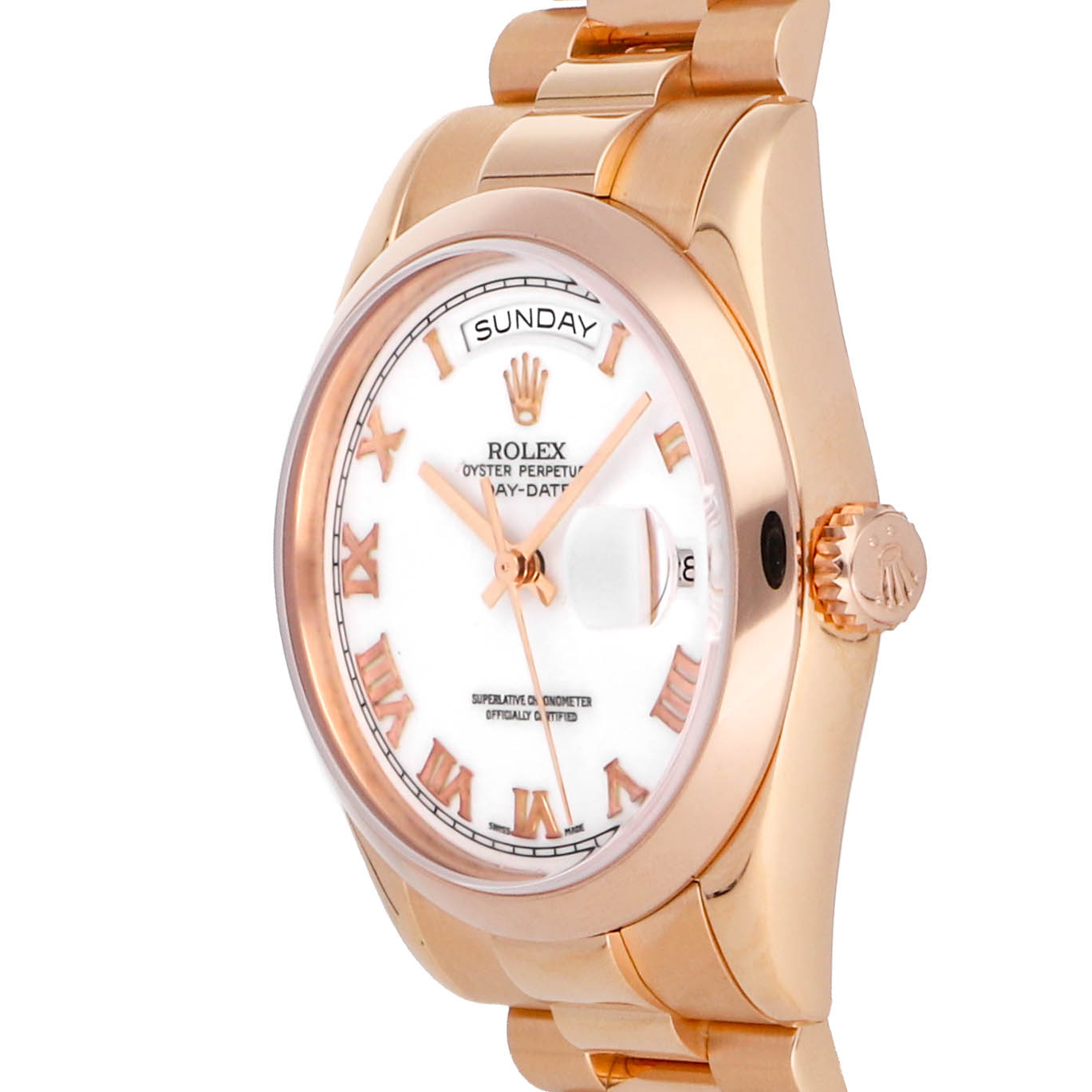 Rolex Super Clone Watch : Day-Date 118205 WHT ROM PRS