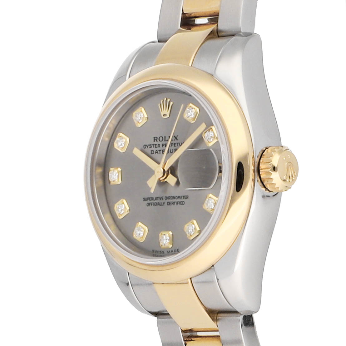 Rolex Super Clone Watch : Datejust 179163 STL DIA OYS