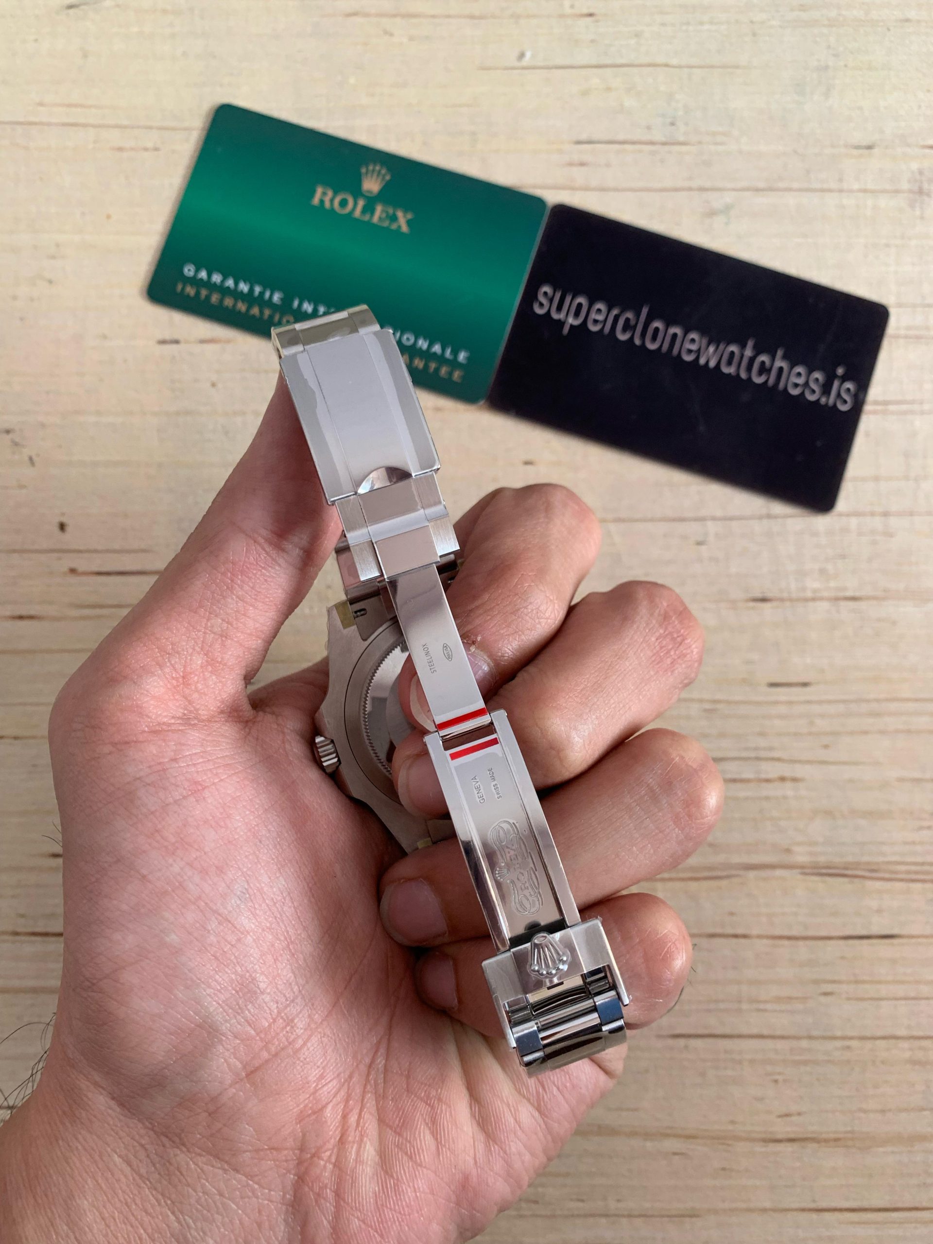 Rolex GMT Master II All Black Ref116710 Super Fake Watch With 3186 Movement