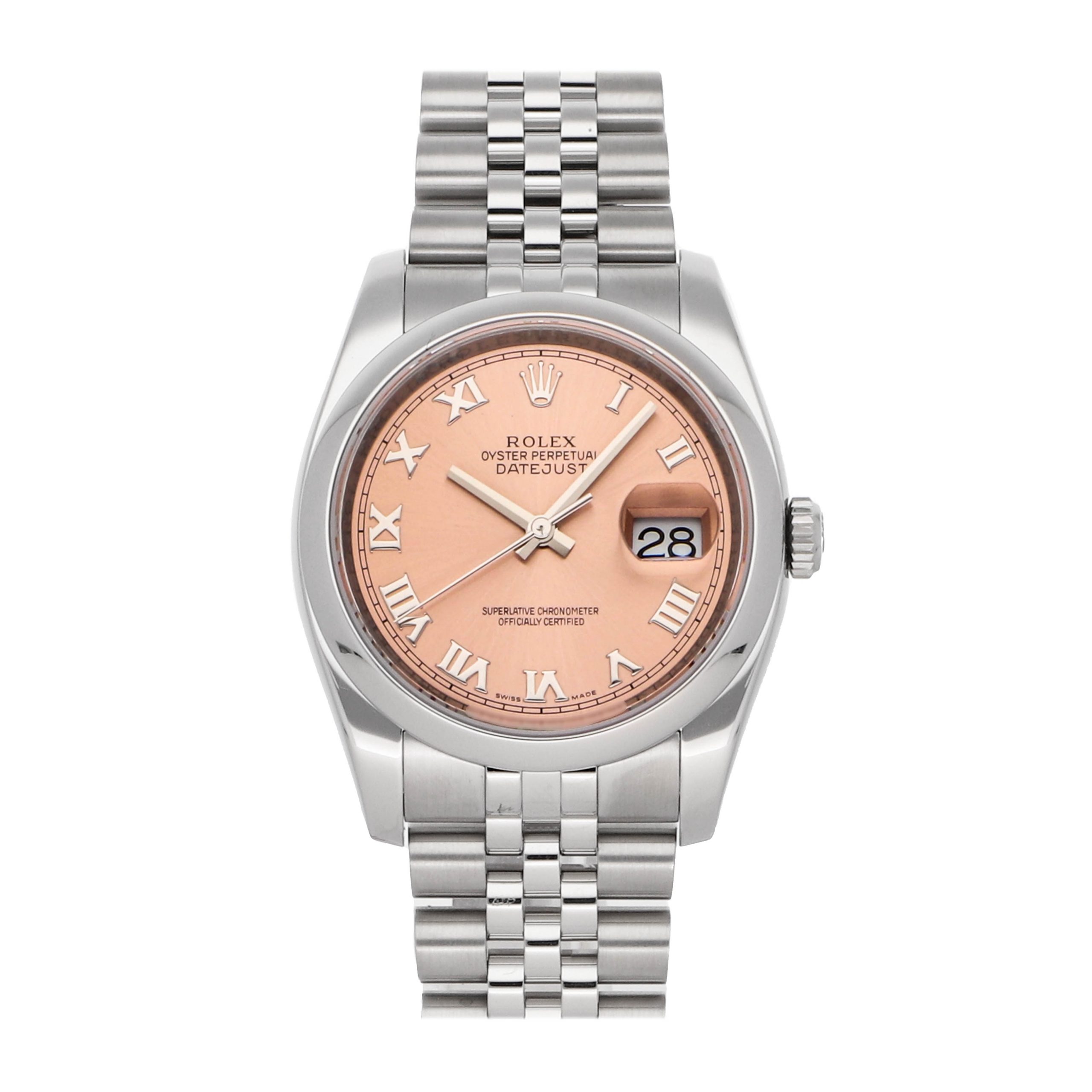 Rolex Super Clone Watch : Datejust 116200 PNK ROM JUB