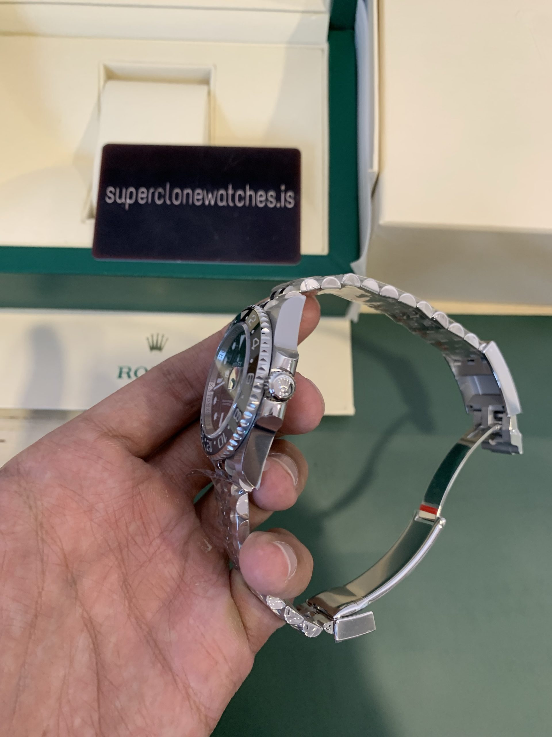 Super Clone Rolex GMT Master II Ref.126710GRNR Bruce Wayne 3285 Movement