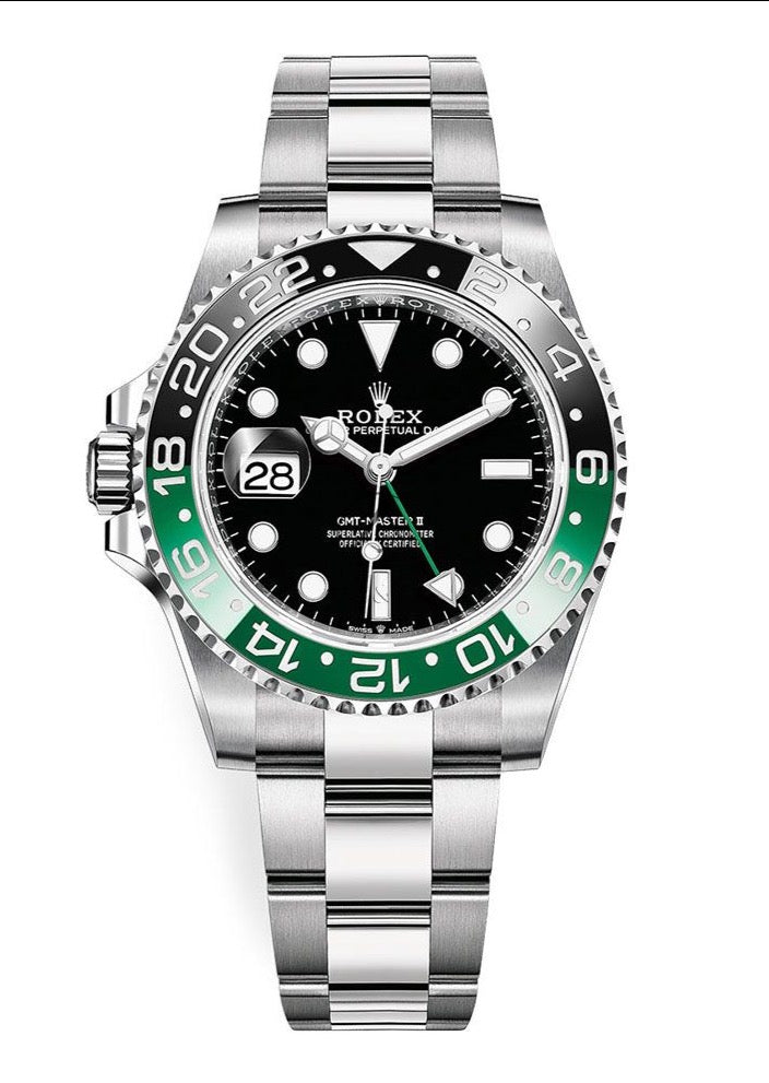Rolex GMT-Master II With A Green And Black Bezel SPRITE (Reference # 126720VTNR)