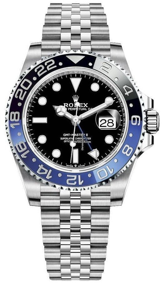 Rolex GMT-Master II The Batman Stainless Steel Black and Blue Cerachrom Jubilee (Ref# 126710BLNR)