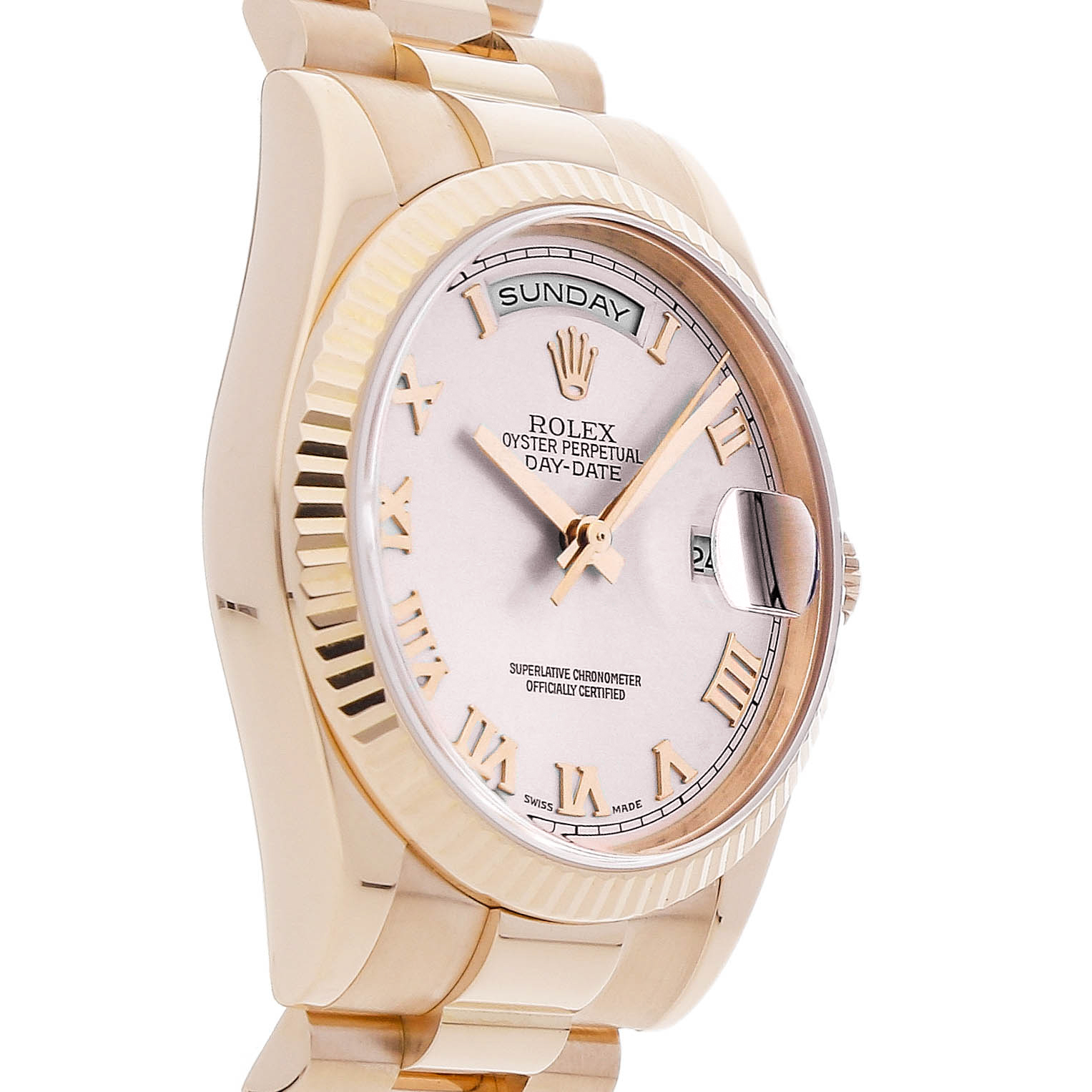 Rolex Super Clone Watch : Day-Date 118235F PNK ROM PRES