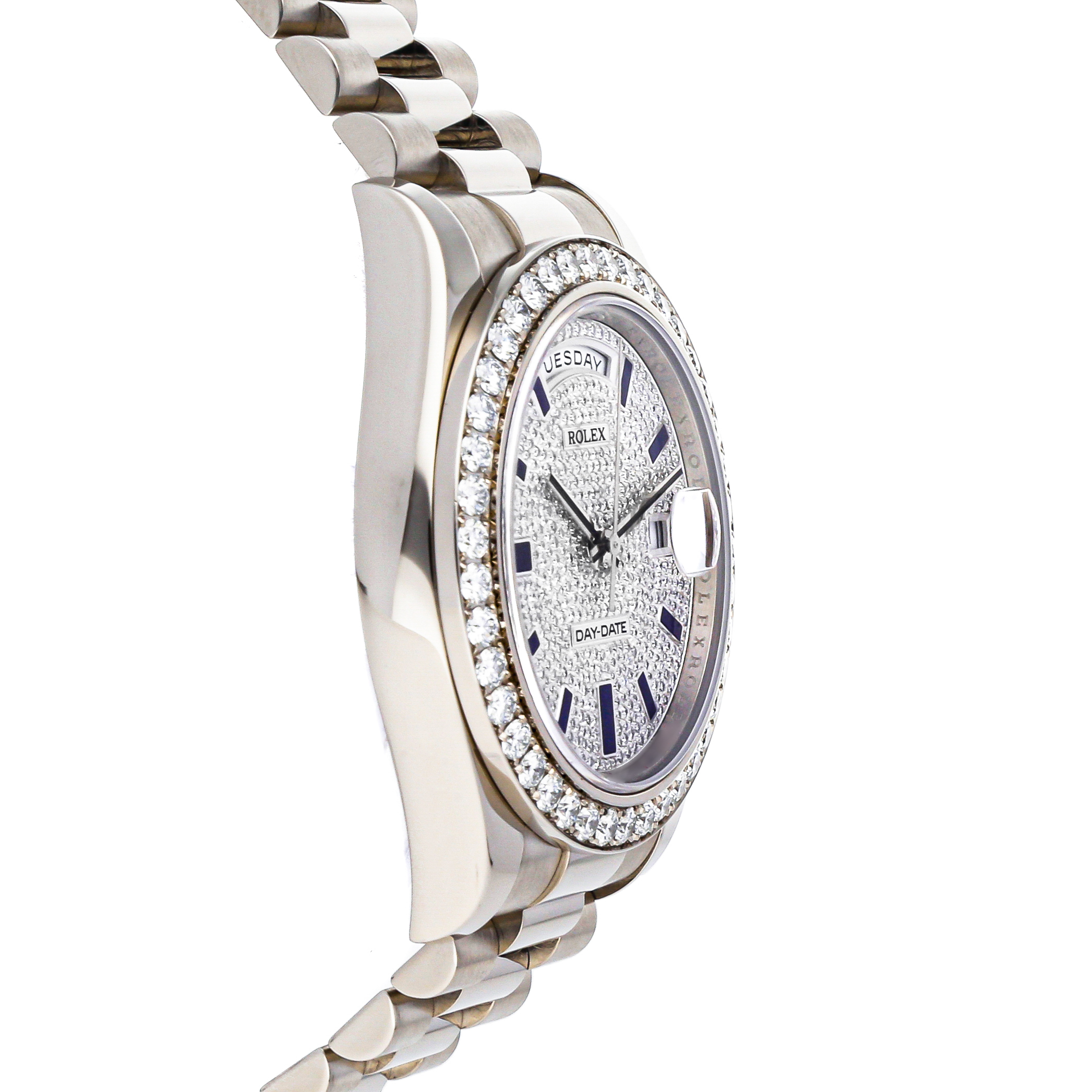 Rolex Super Clone Watch : Day-Date 218349 PV BLU EN PRS