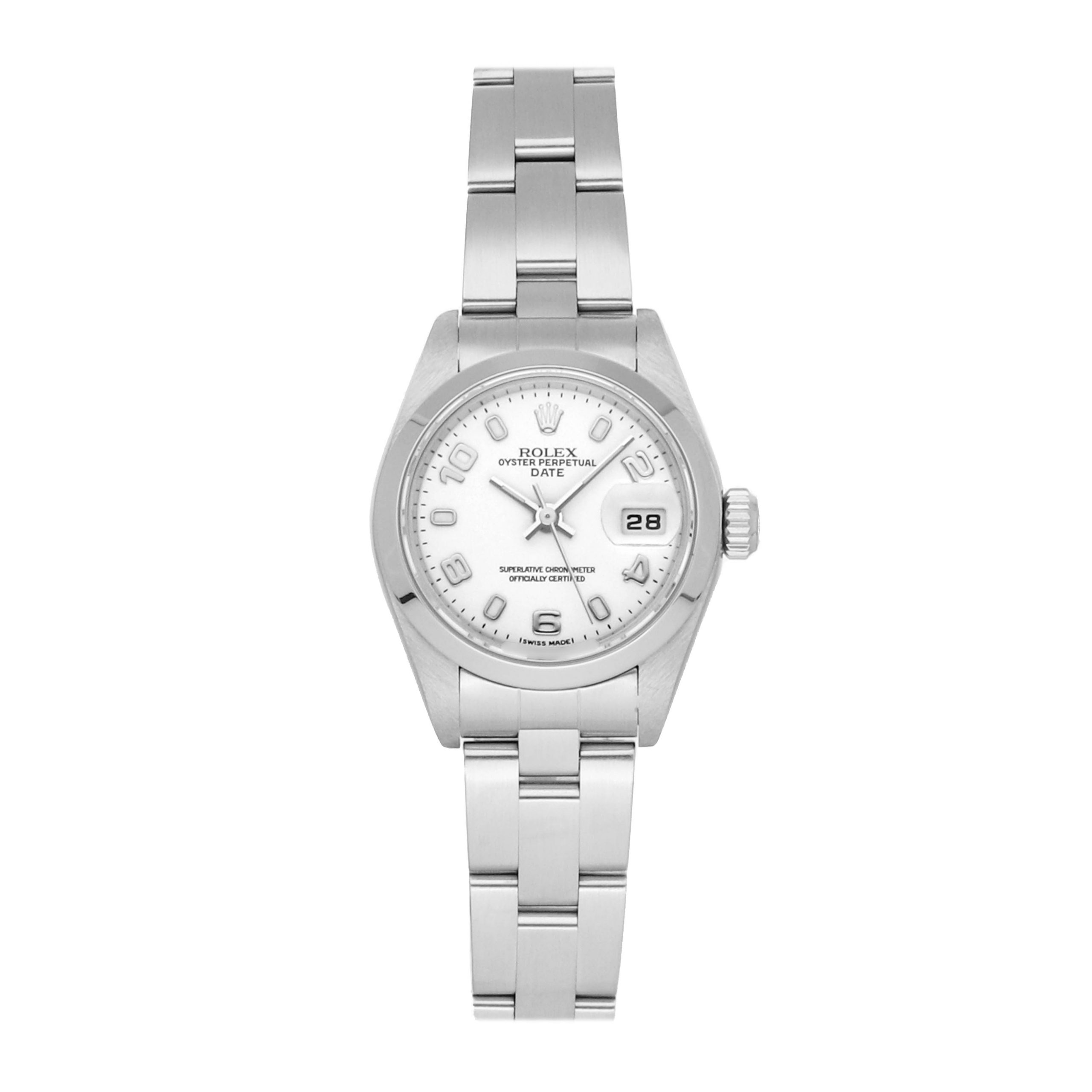 Rolex Super Clone Watch : Oyster Perpetual Date 79160 WHT AR IX OYS