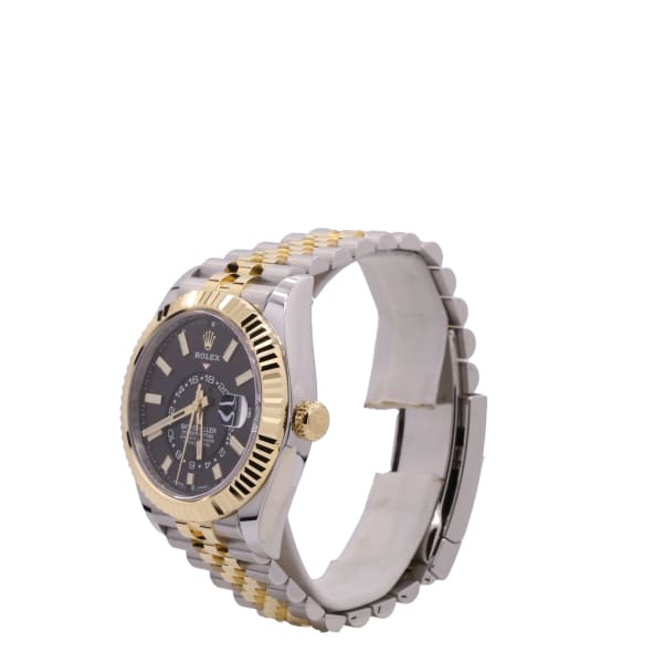 Rolex Sky-Dweller, 42mm, 18k Yellow Gold, Stainless Steel, Black Dial, 330933