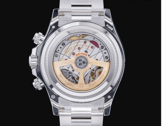 Rolex Daytona Ice Blue Platinum 126506 Exhibition Case Back 904L Stainless Steel Clone