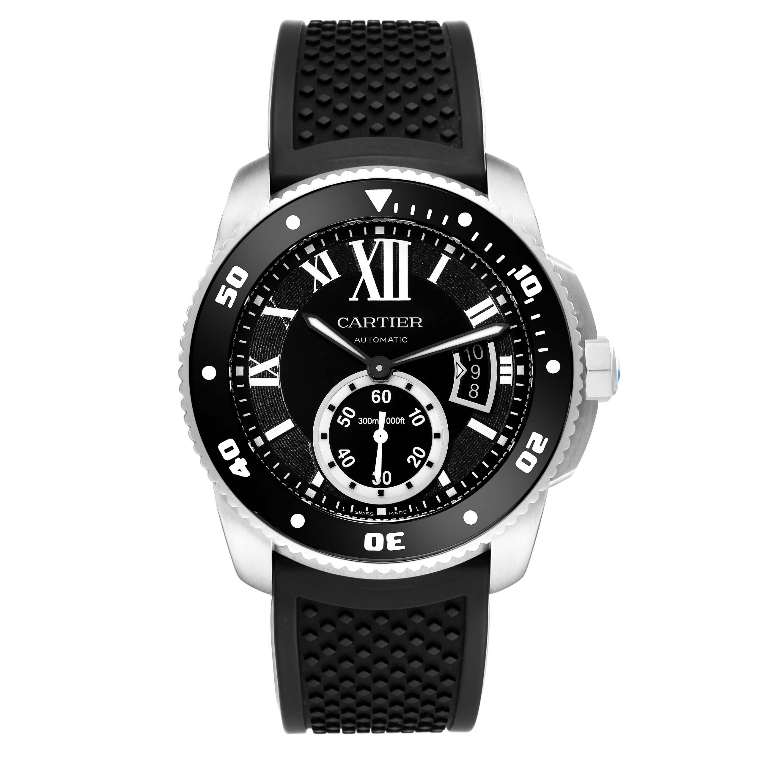 Cartier Calibre de Cartier Diver Black Dial Steel W7100056