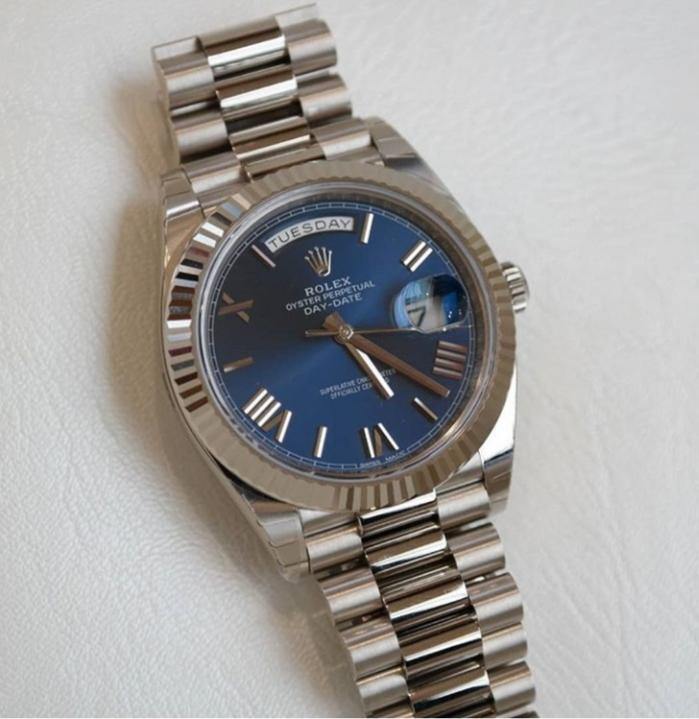 Rolex Day-Date Blue Face Swiss 3255 Clone movement Super Clone