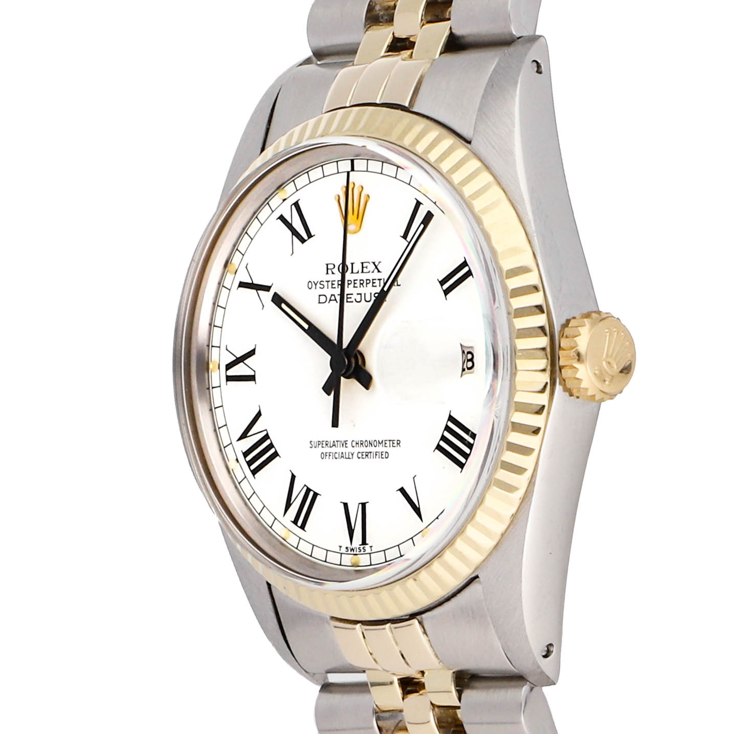 Rolex Super Clone Watch : Datejust 16013 WHT ROM BUCKLEY JUB