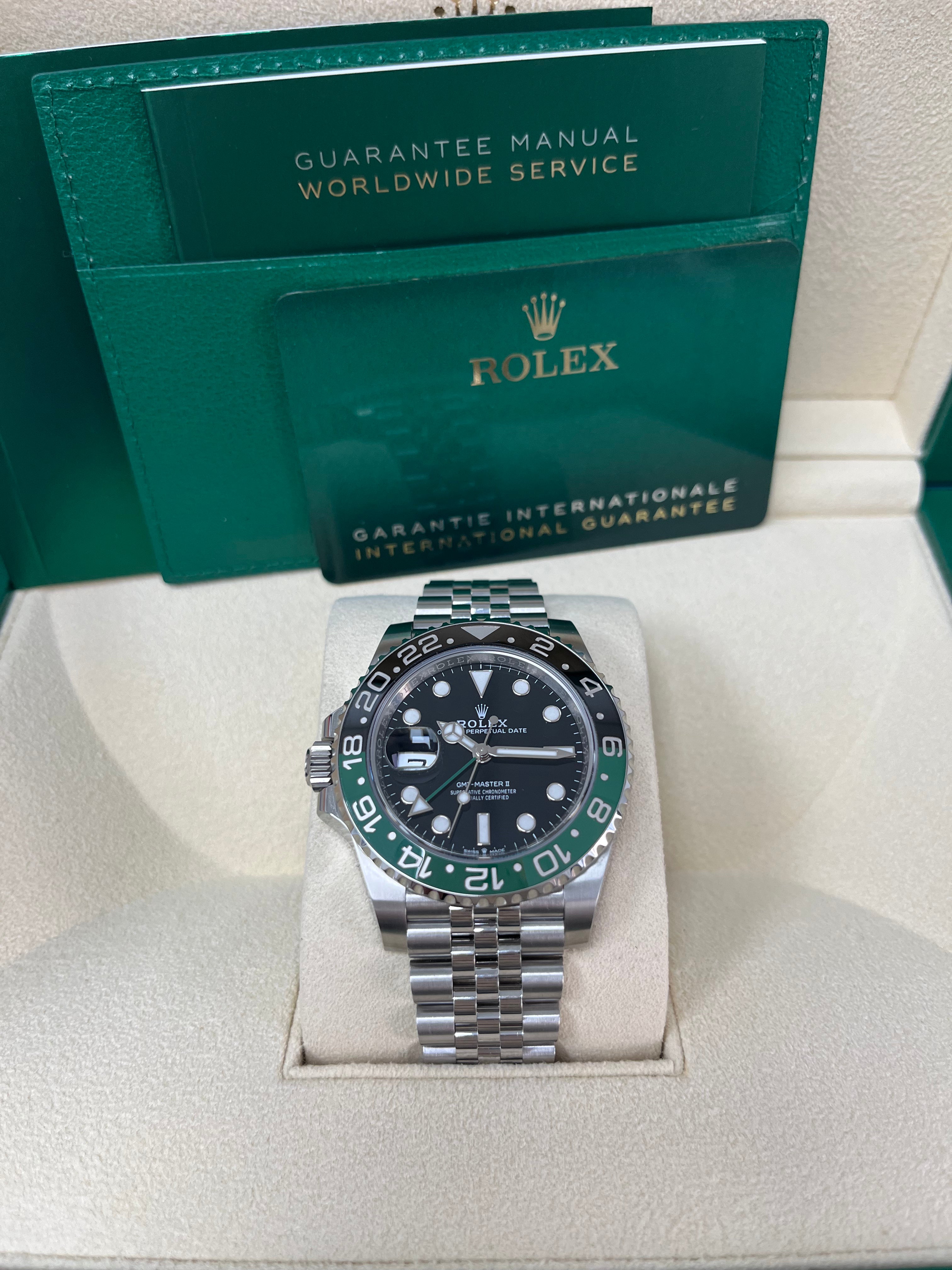 Rolex GMT-Master II With A Green And Black Bezel SPRITE (Reference # 126720VTNR)