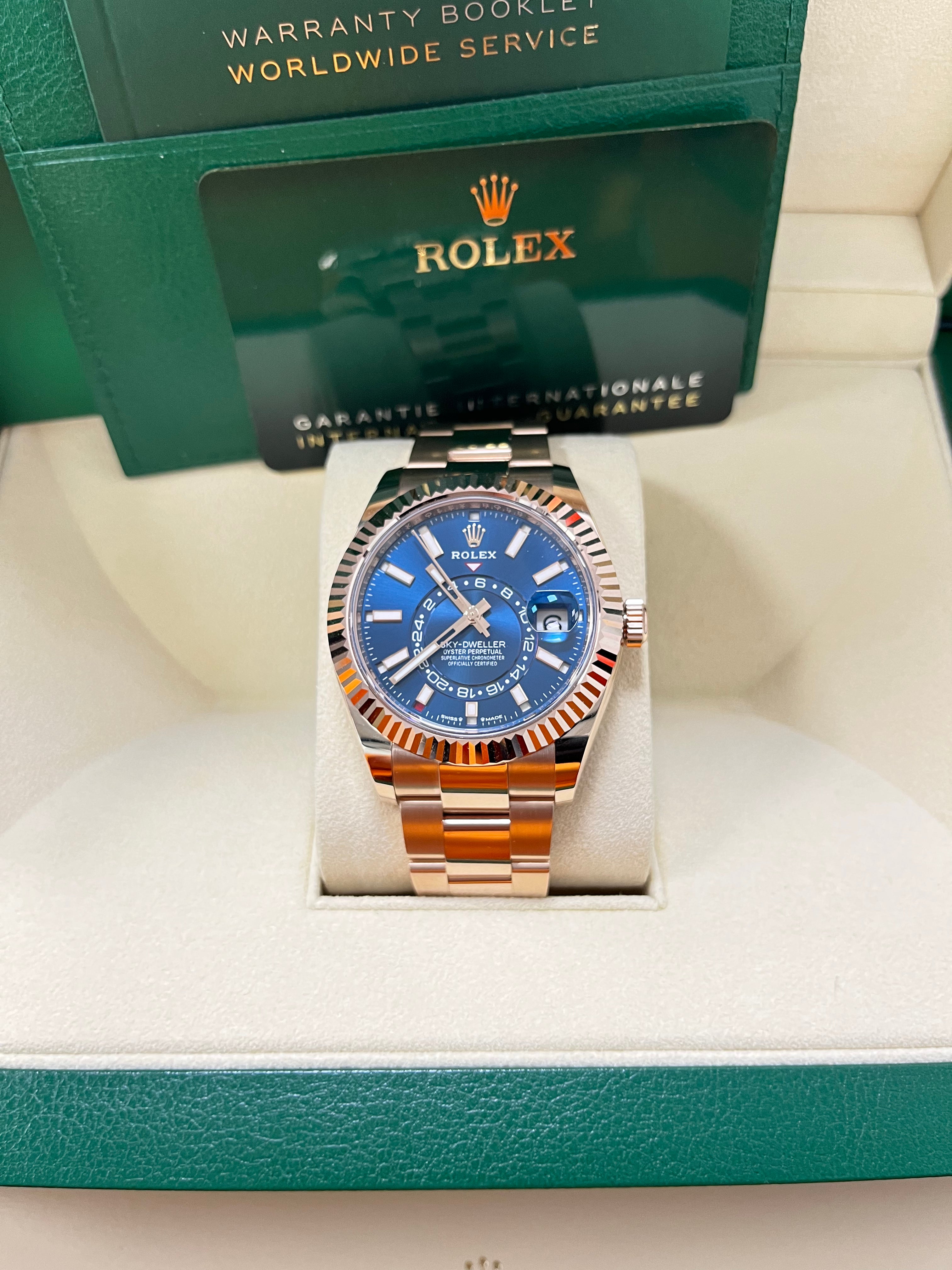 Rolex Sky-Dweller Blue Dial 336935 Rolex Oyster Bracelet New 2023 336935