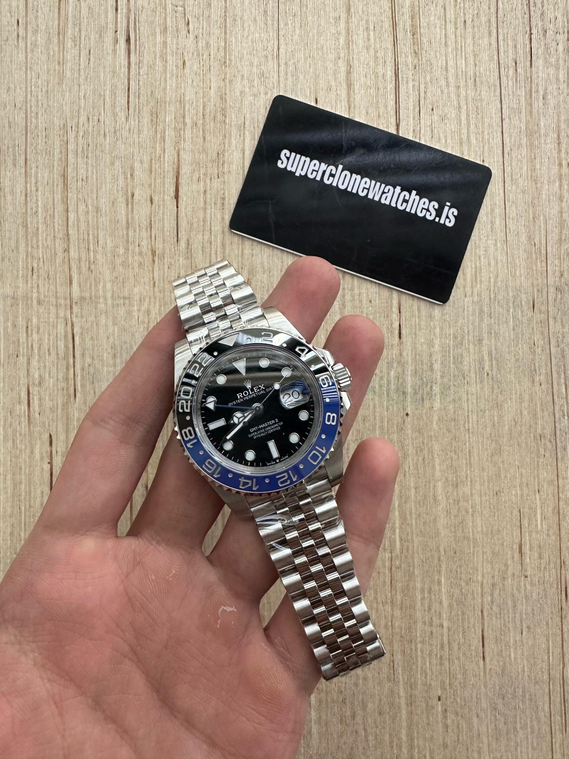 Rolex GMT Master 2 Batman Super Clone Ref126710BLRO Swiss 3285 Movement