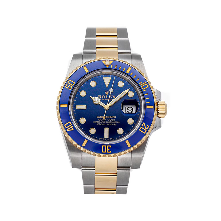 Rolex Submariner Date Two Tone Blue Dial Men's Watch 116613LB-0005