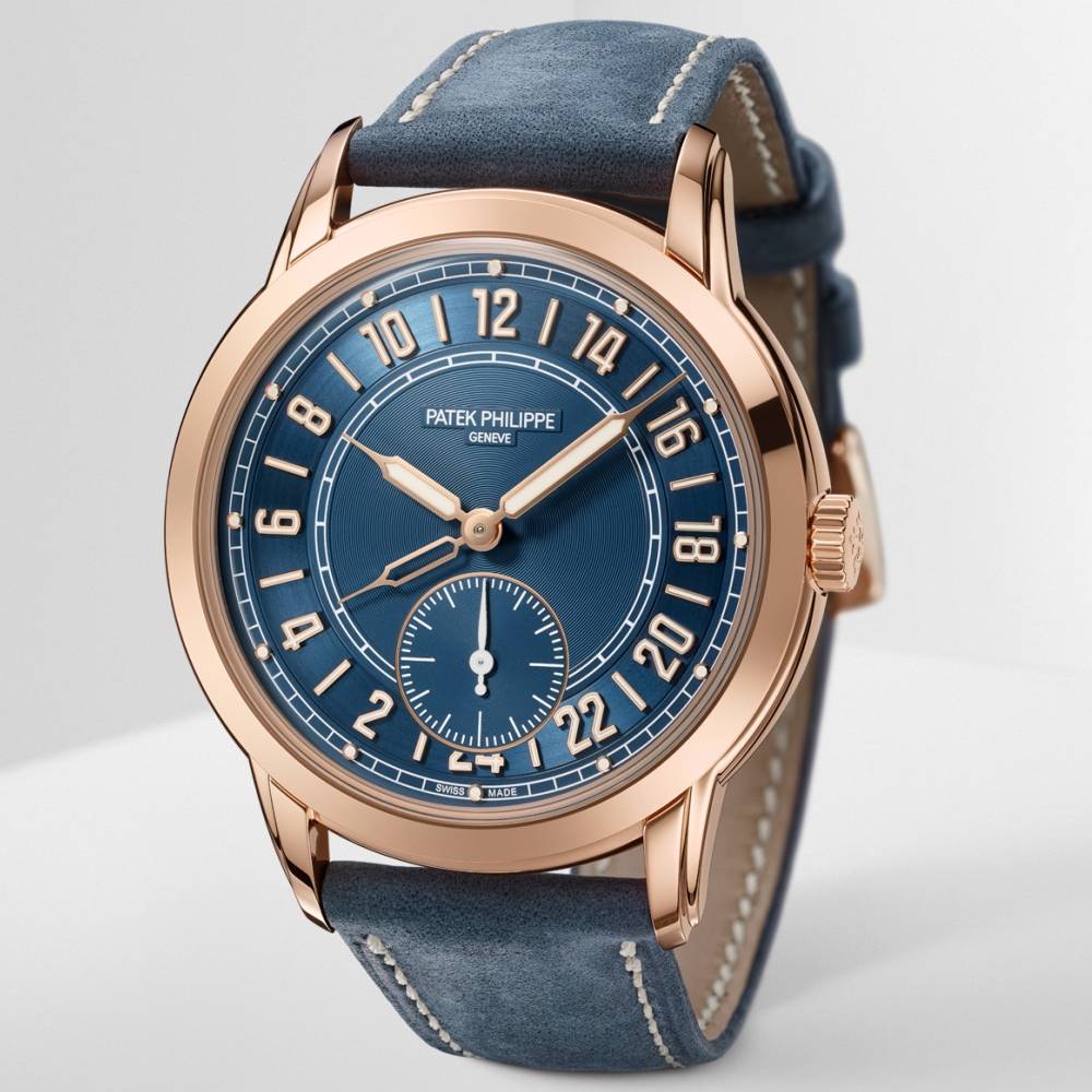 Patek Philippe Calatrava Travel Time Complications 42mm | Blue dial | 5224R-001