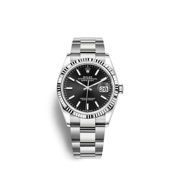 Rolex Datejust 36 Black Index Oyster Bracelet 126234-0016