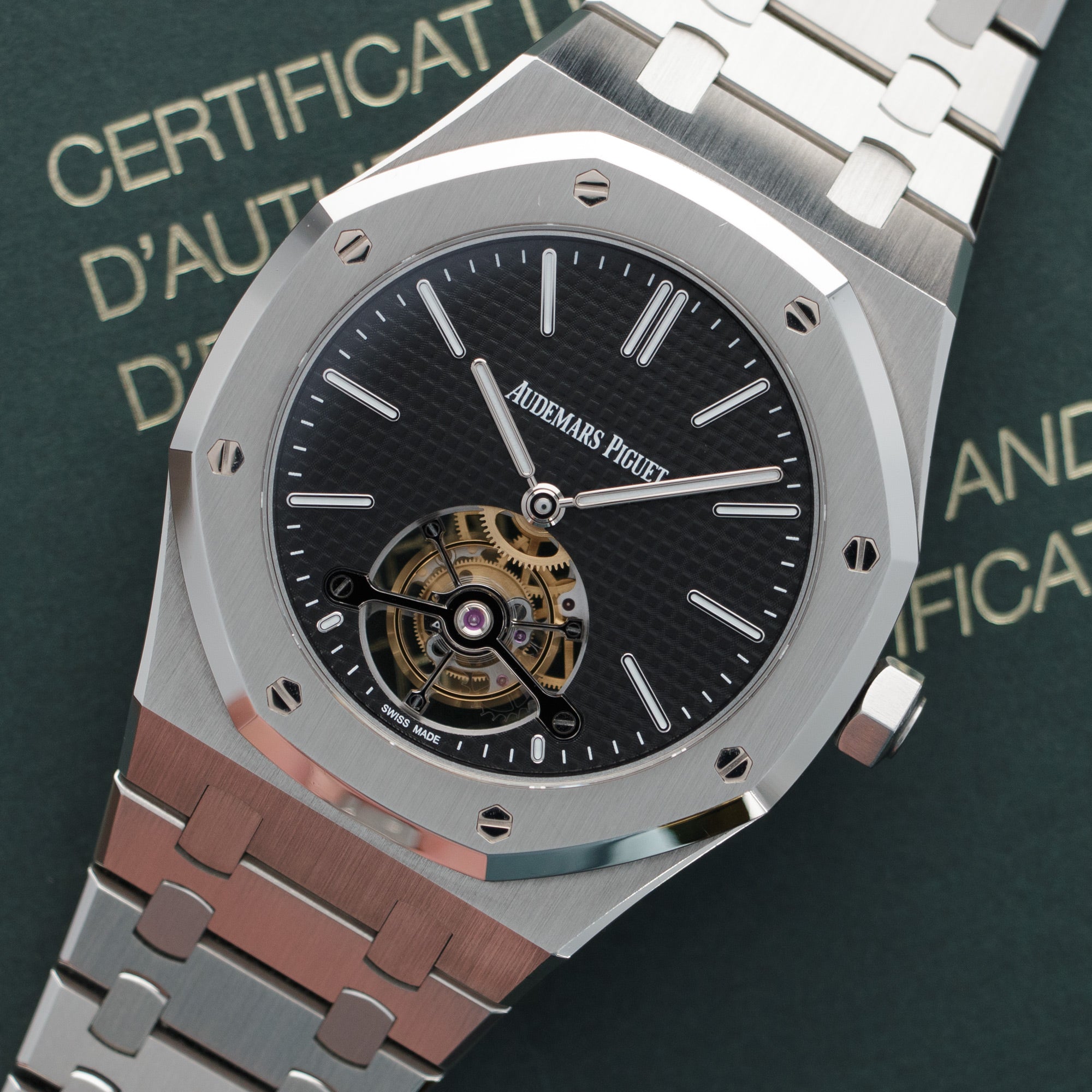 Audemars Piguet Royal Oak 26512ST.OO.1220ST.01 Tourbillon Black Dial Replica