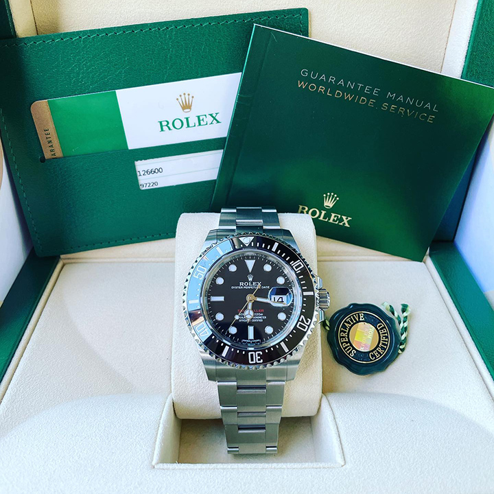 Rolex Sea-Dweller Silver Black Dial 43mm m126600-0001