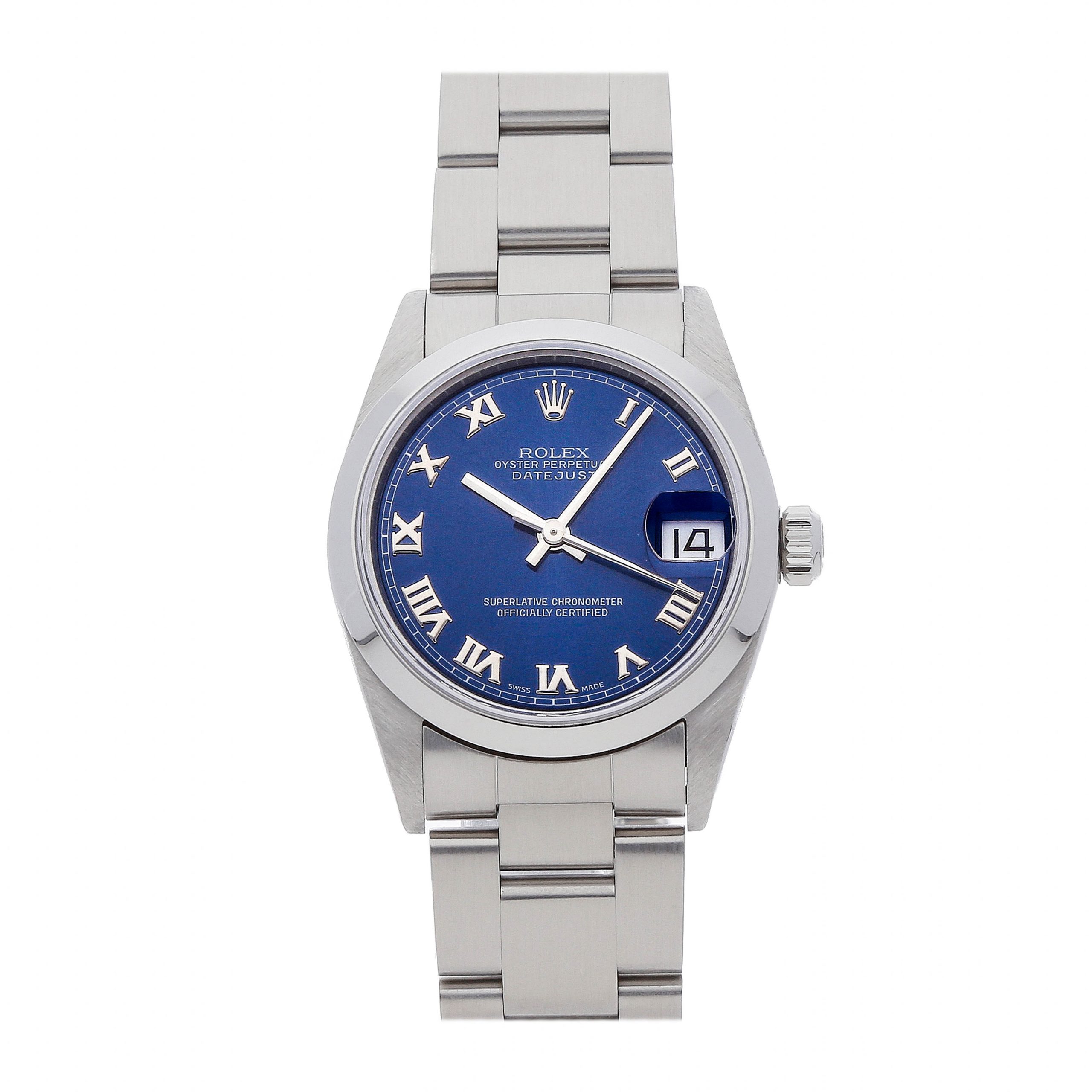 Rolex Super Clone Watch : Datejust 68240 BLU ROM OYS
