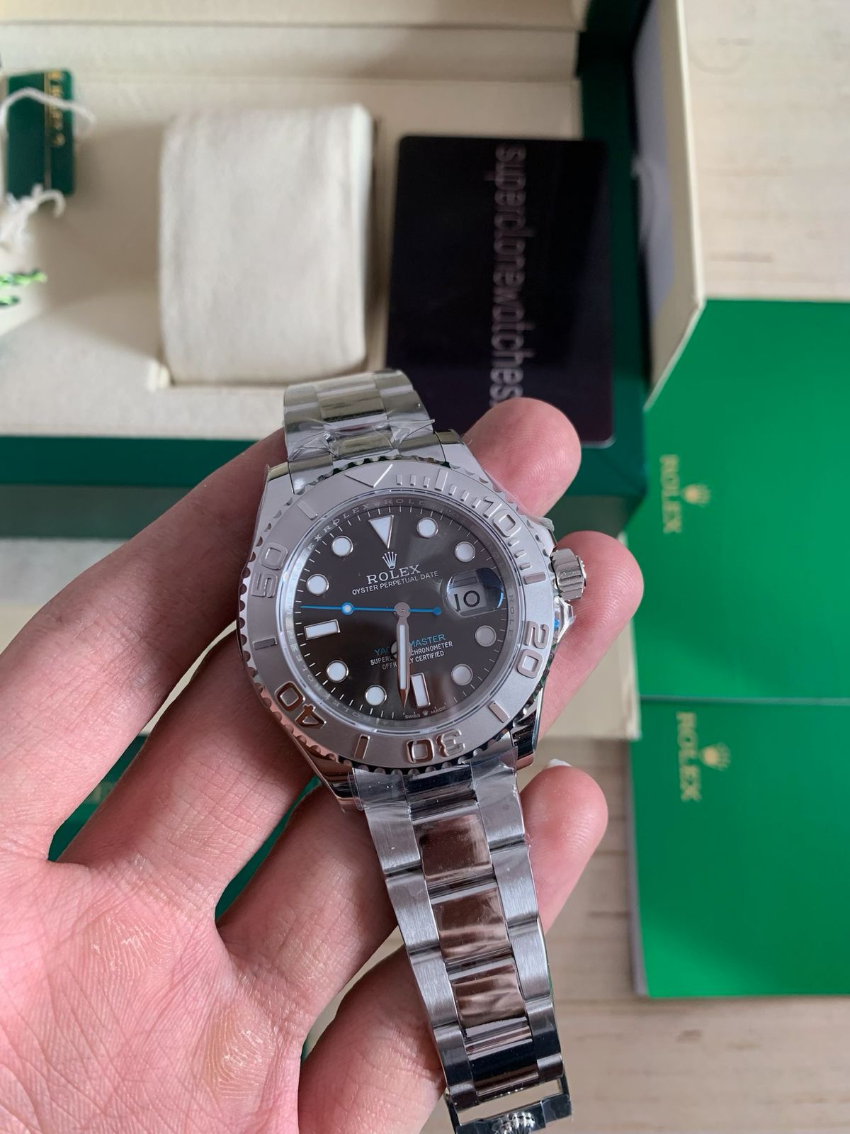 Rolex Yacht-Master 40 Rhodium Dial Clone Copy