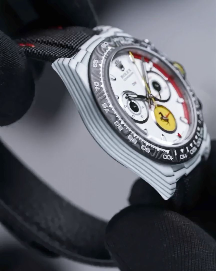 Rolex DiW Daytona Ferrari Watch CarboQuartz