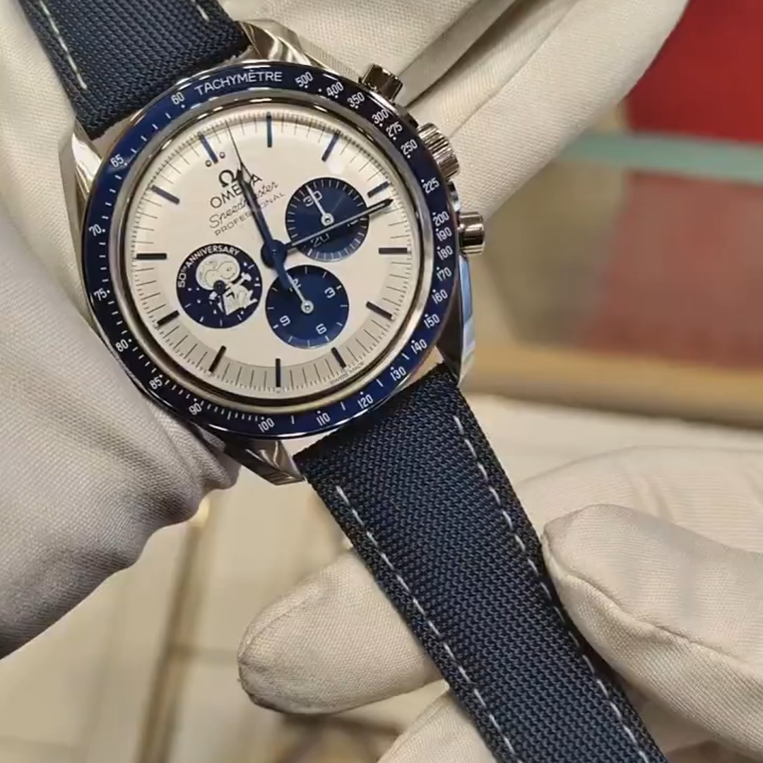 Omega Seamster Silver Snoopy Award 50 Anniversary Limited Swiss ETA Automatic Mens Watch