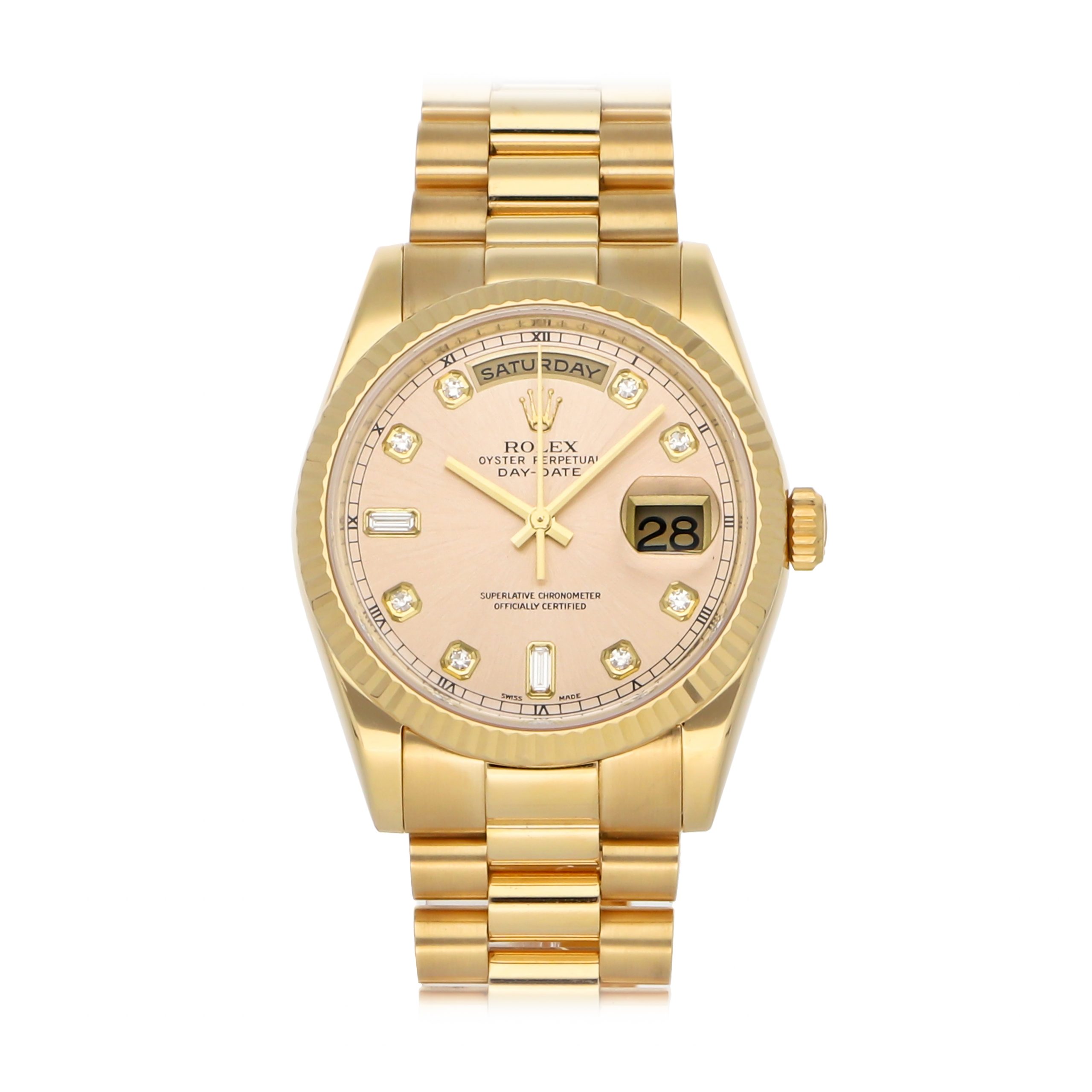 Rolex Super Clone Watch : Day-Date 118238 MET CHP DIA PRS