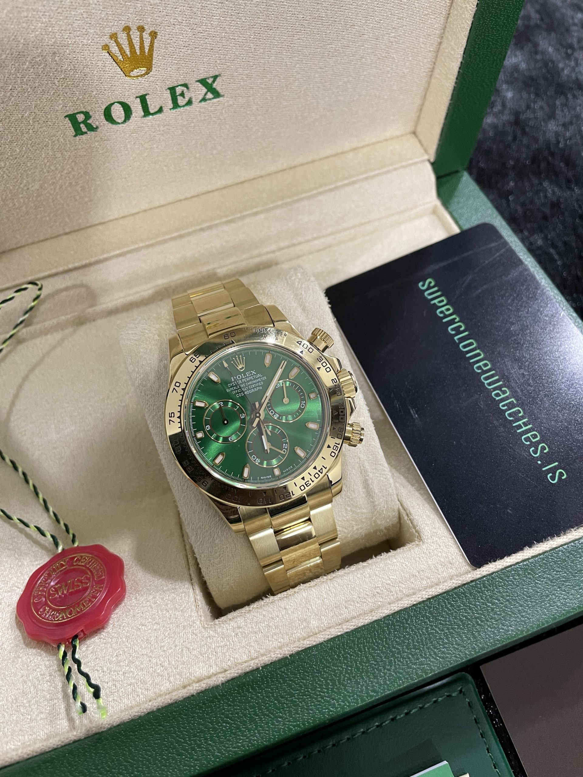 Rolex Daytona 116508 Gold Green