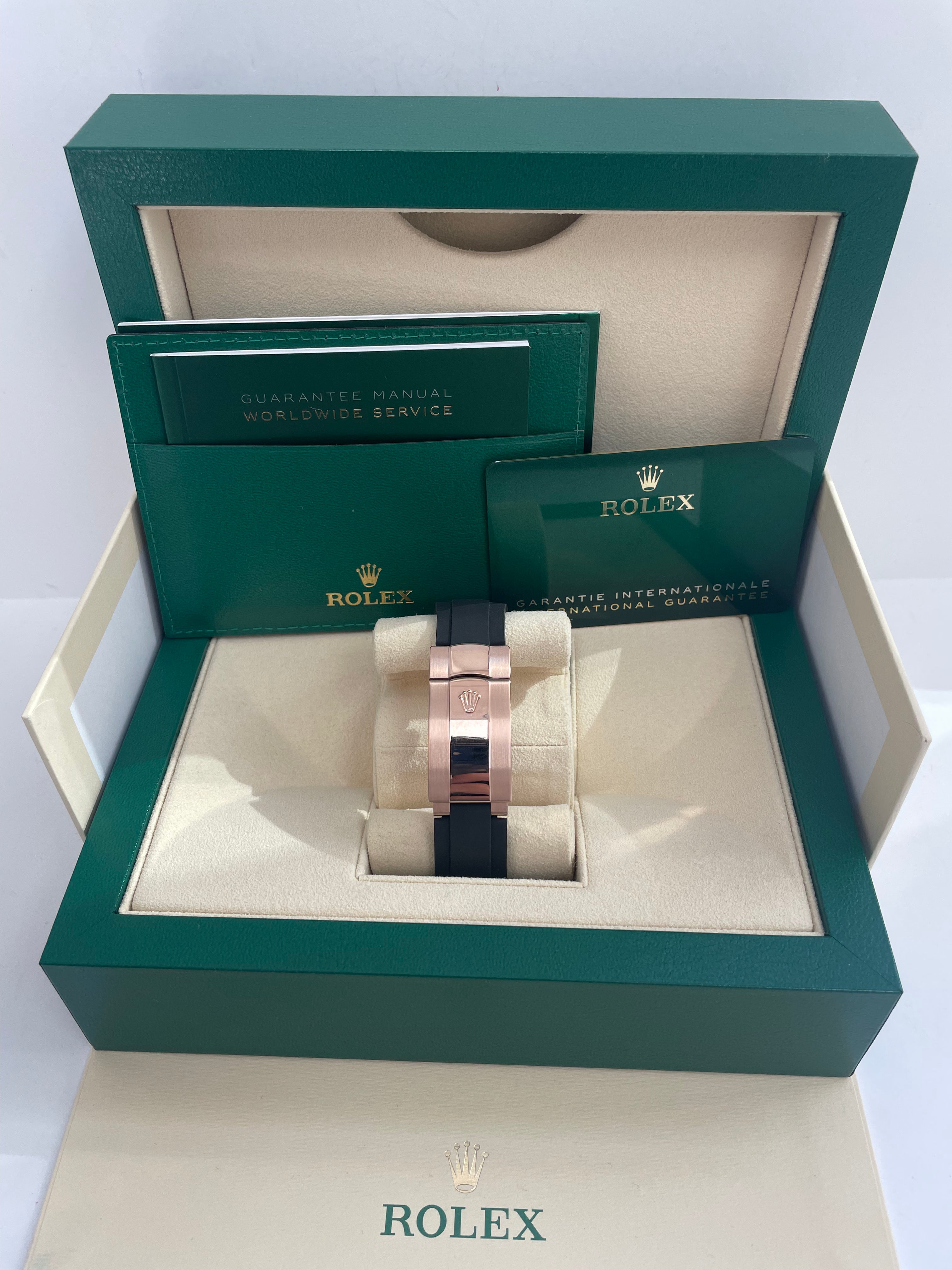 Rolex Sky-Dweller 42mm/ Rose Gold/ Chocolate Index Dial/ Oysterflex Bracelet (Ref # 326235)