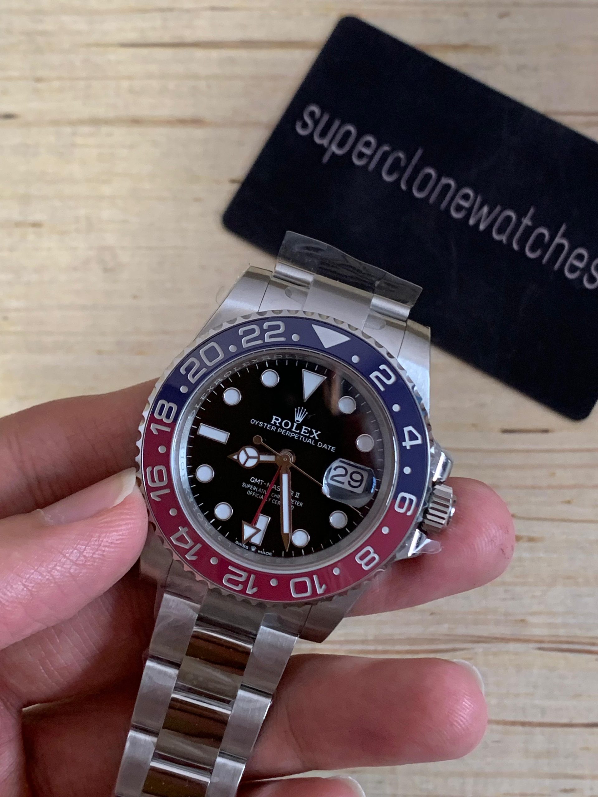 Rolex GMT Master II Pepsi Oyster Bracelet Replica