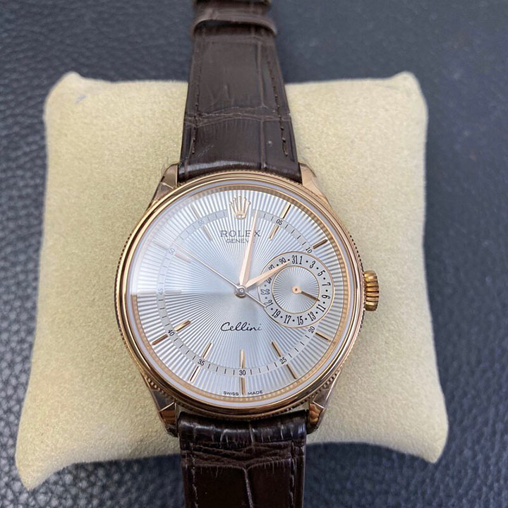 ROLEX CELLINI DATE 39 mm 18 ct Everose gold polished finish M50515-0008