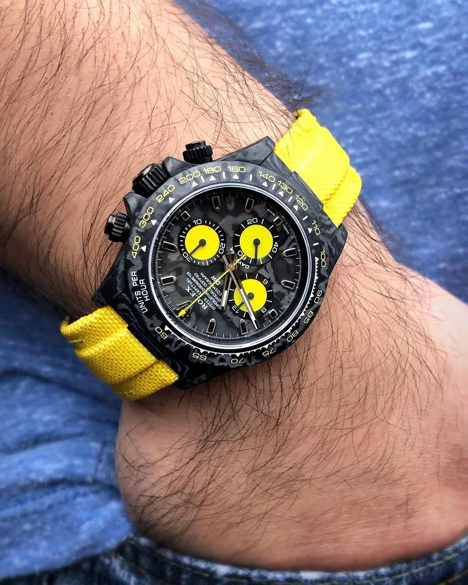 Rolex Daytona DiW NTPT Carbon 46490 Lemon Edition