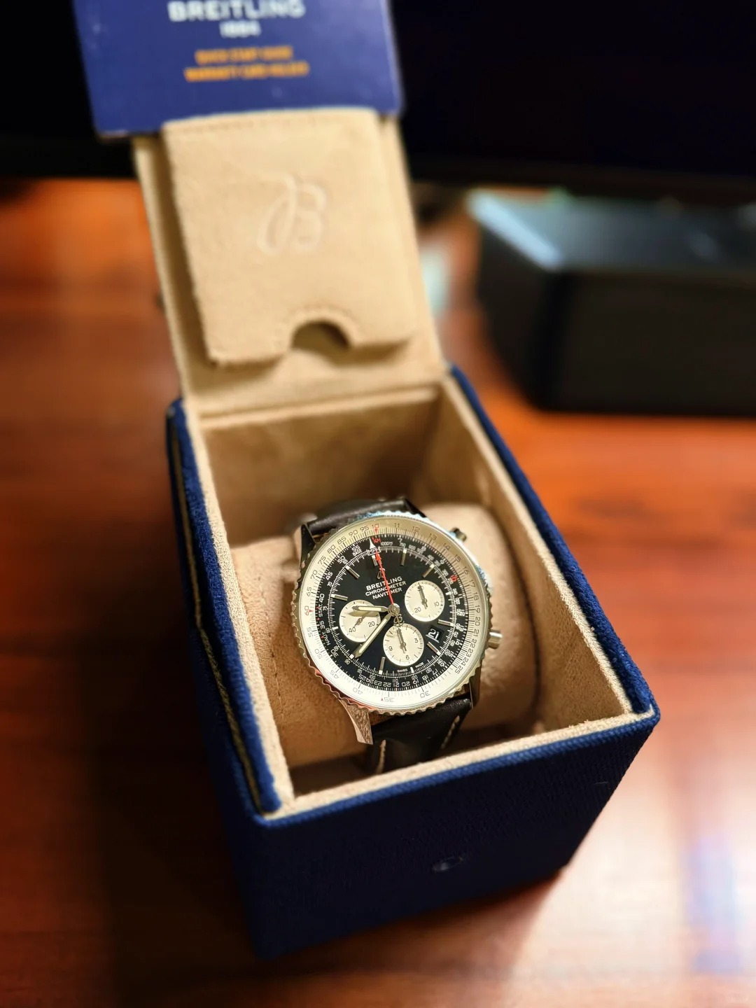 Breitling Navitimer 01 46mm Black Dial Replica AB012012/BB01/743P/A20BA.1