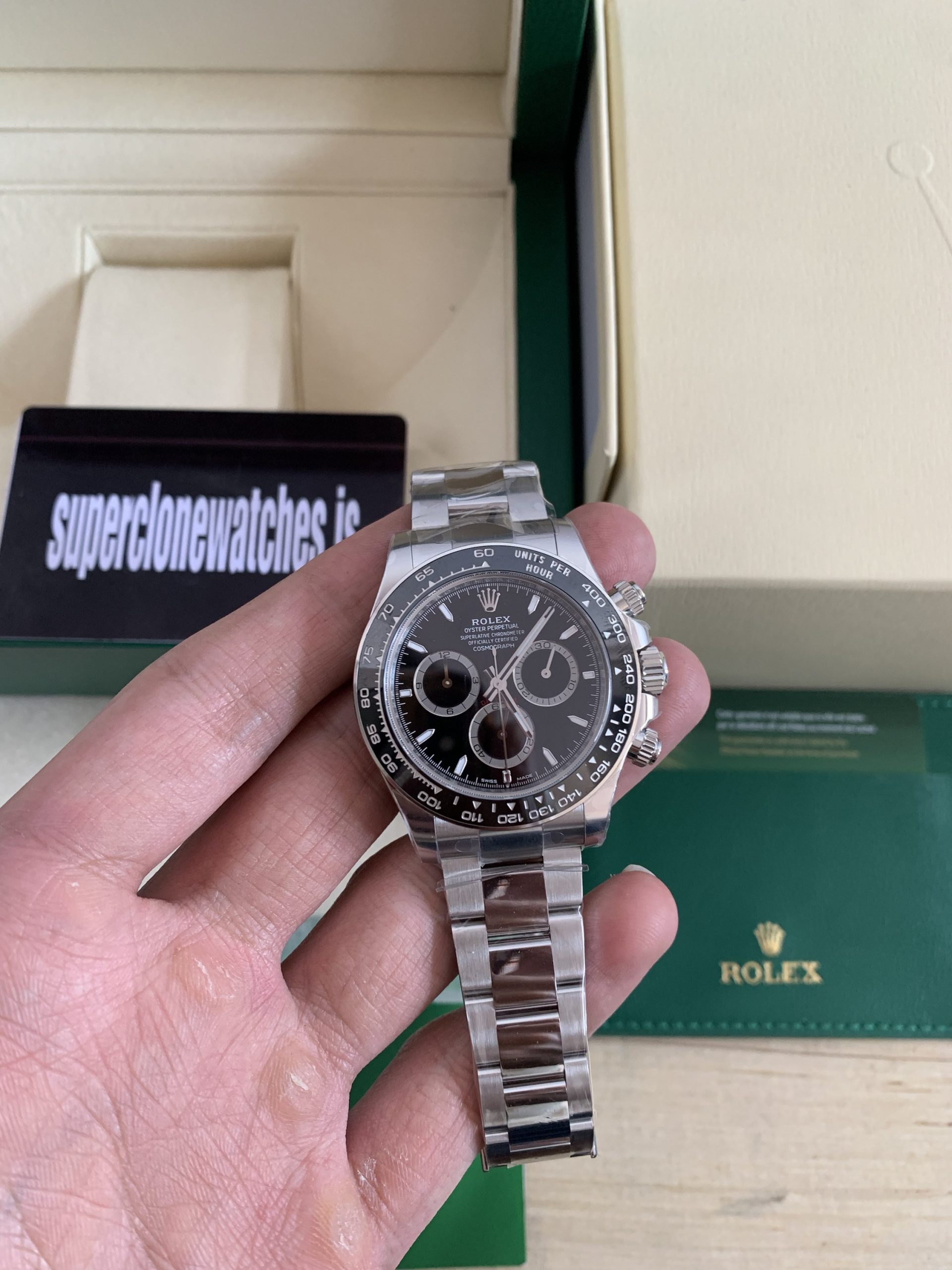 Rolex Daytona 126500 Black Dial Super Clone 4131 Movement Latest