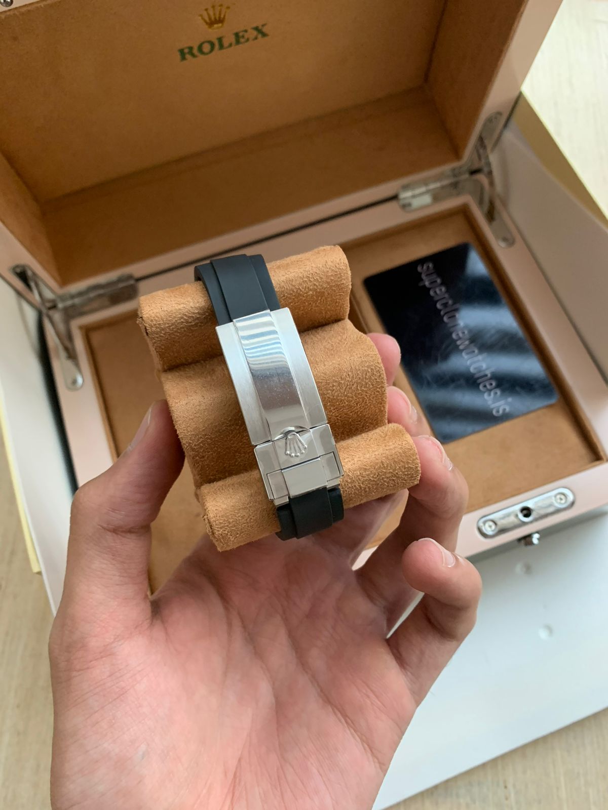 Rolex Yacht Master 42mm Oysterflex White Gold Super Clone 3235 Movement