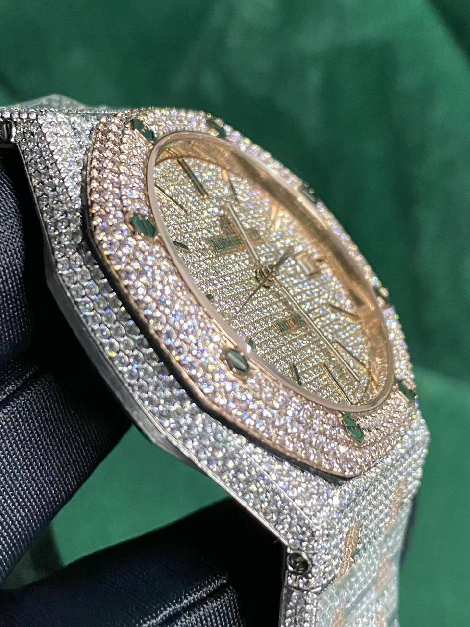 Audemars Piguet Royal Oak Selfwinding 41 mm, Steel/Rose Gold, Gem Set Ref. 15400SR.OO.1220SR.01