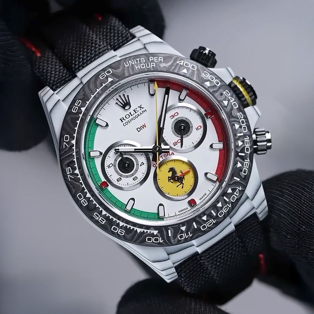 Rolex DiW Daytona Ferrari Watch CarboQuartz