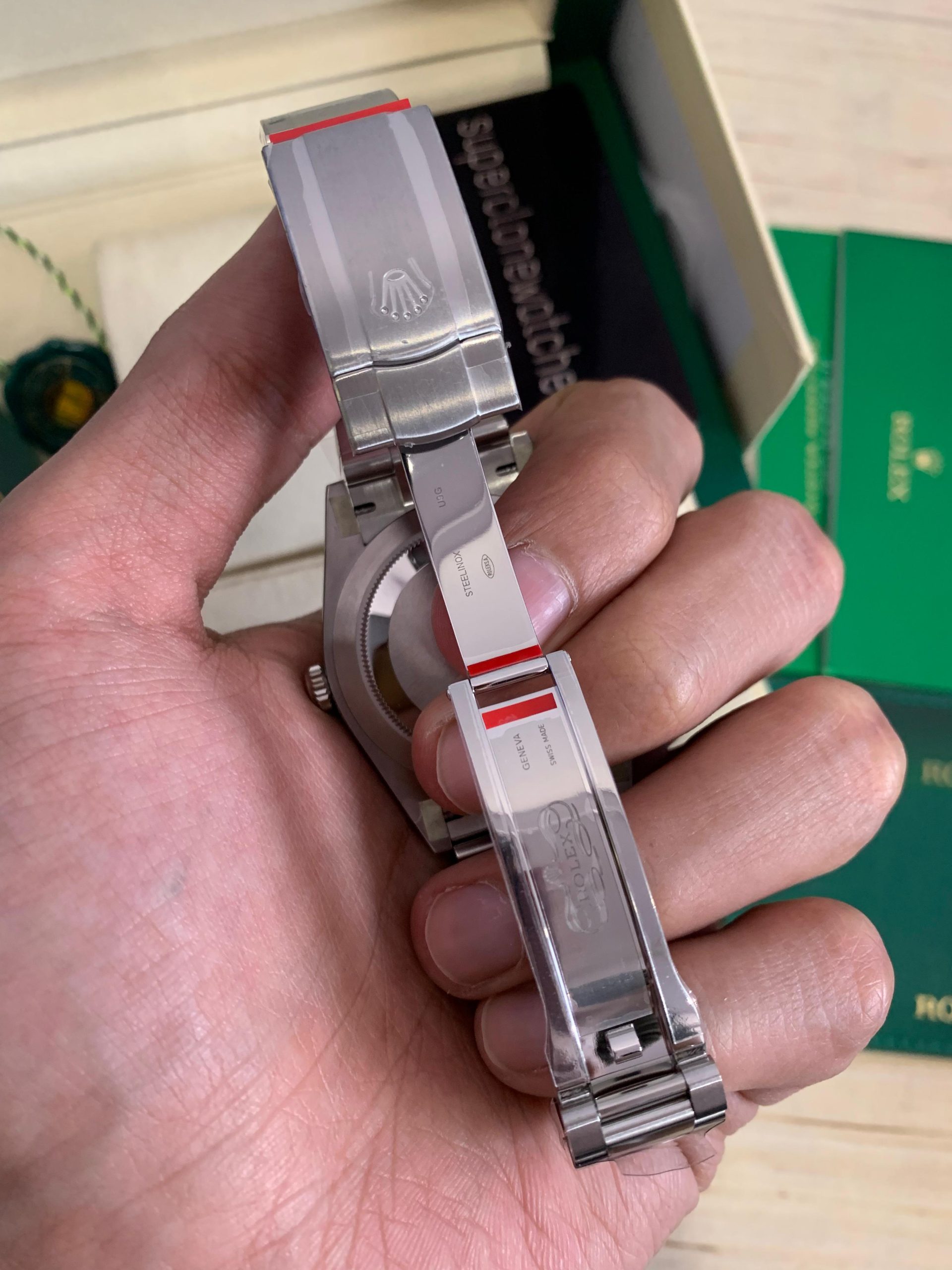 Celebration Motif Dial Rolex Oyster Perpetual 41mm Turquoise Blue Dial Replica