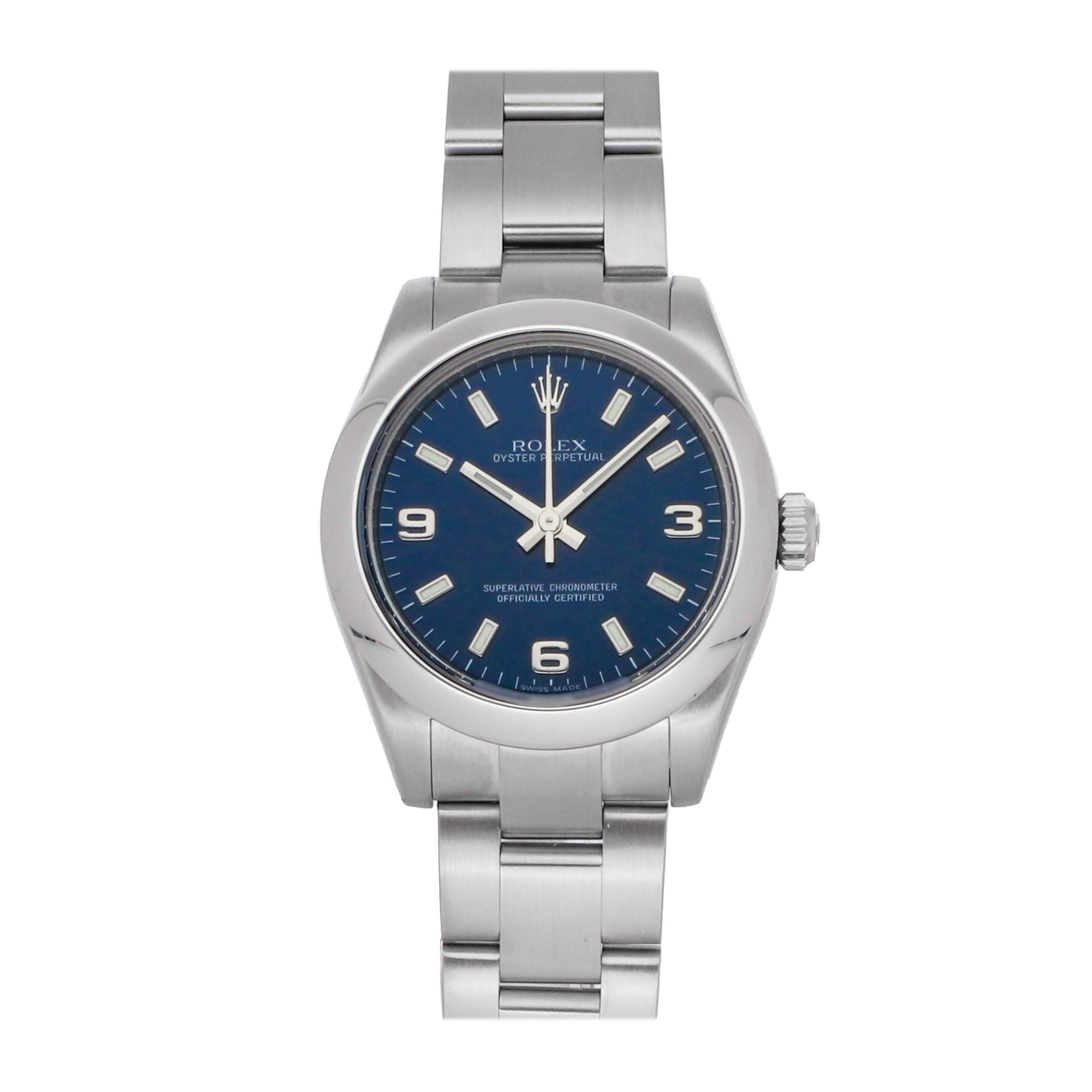 Rolex Super Clone Watch : Oyster Perpetual 177200 BLU IX AR OYS