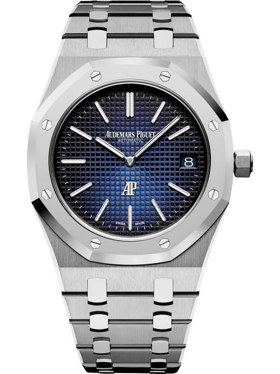 AUDEMARS PIGUET ROYAL OAK “JUMBO” Smoked Blue Dial 39mm 15202IP.OO.1240IP.01
