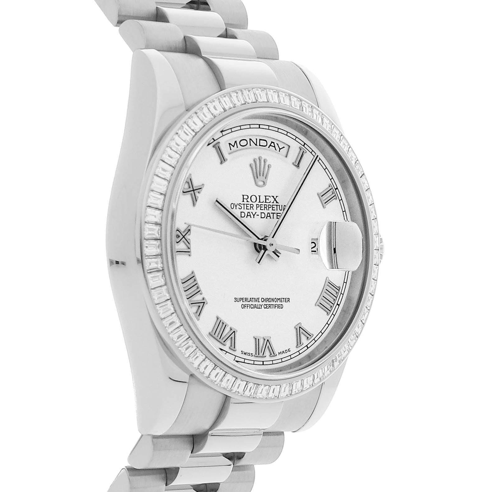 Rolex Super Clone Watch : Day-Date 118399BR WHT ROM PRS