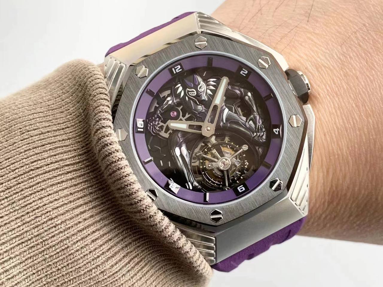 Audemars Piguet “Black Panther” Flying Tourbillon 42 mm, Titanium Ref. 26620IO.OO.D077CA.01