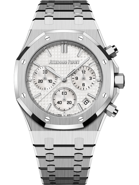 AUDEMARS PIGUET RROYAL OAK Silver-Toned Dial CHRONOGRAPH 41mm 26240ST.OO.1320ST.07
