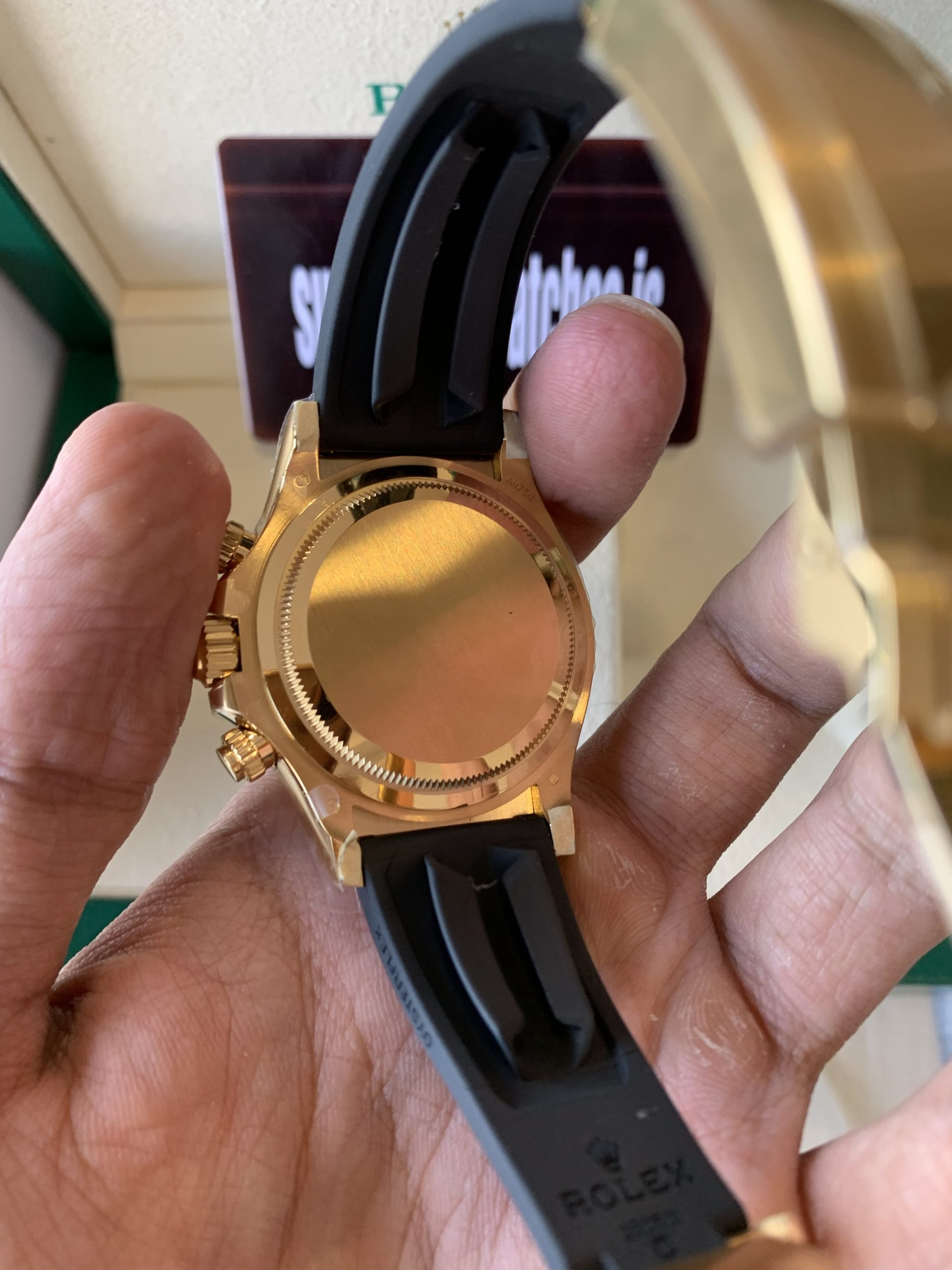 Rolex Daytona Pikachu Oysterflex Yellow Gold Replica Ref126518