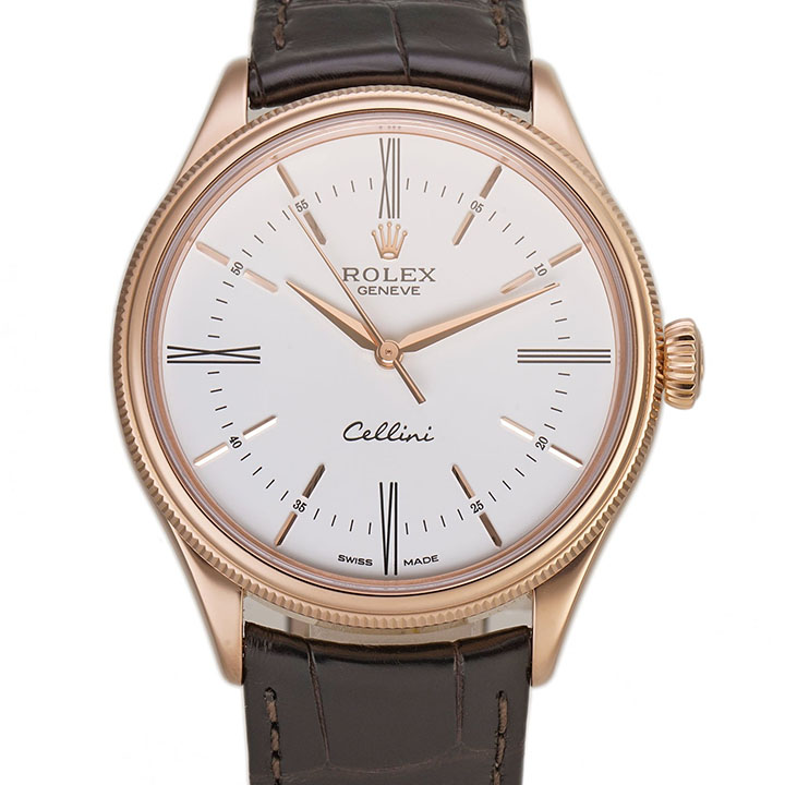 Rolex Cellini Time White Dial 39mm Luxury Men's Watch m50505-0021
