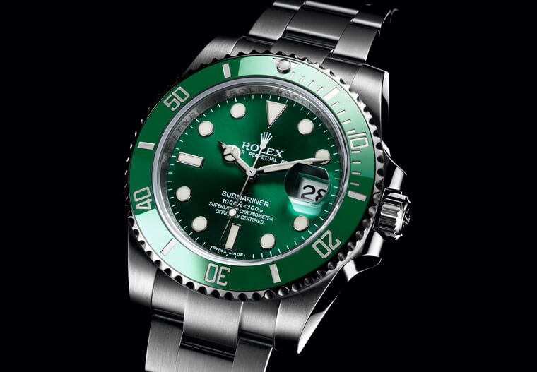 Rolex Submariner 116610LV-0002 Black Disk Watch (Green Water Ghost)