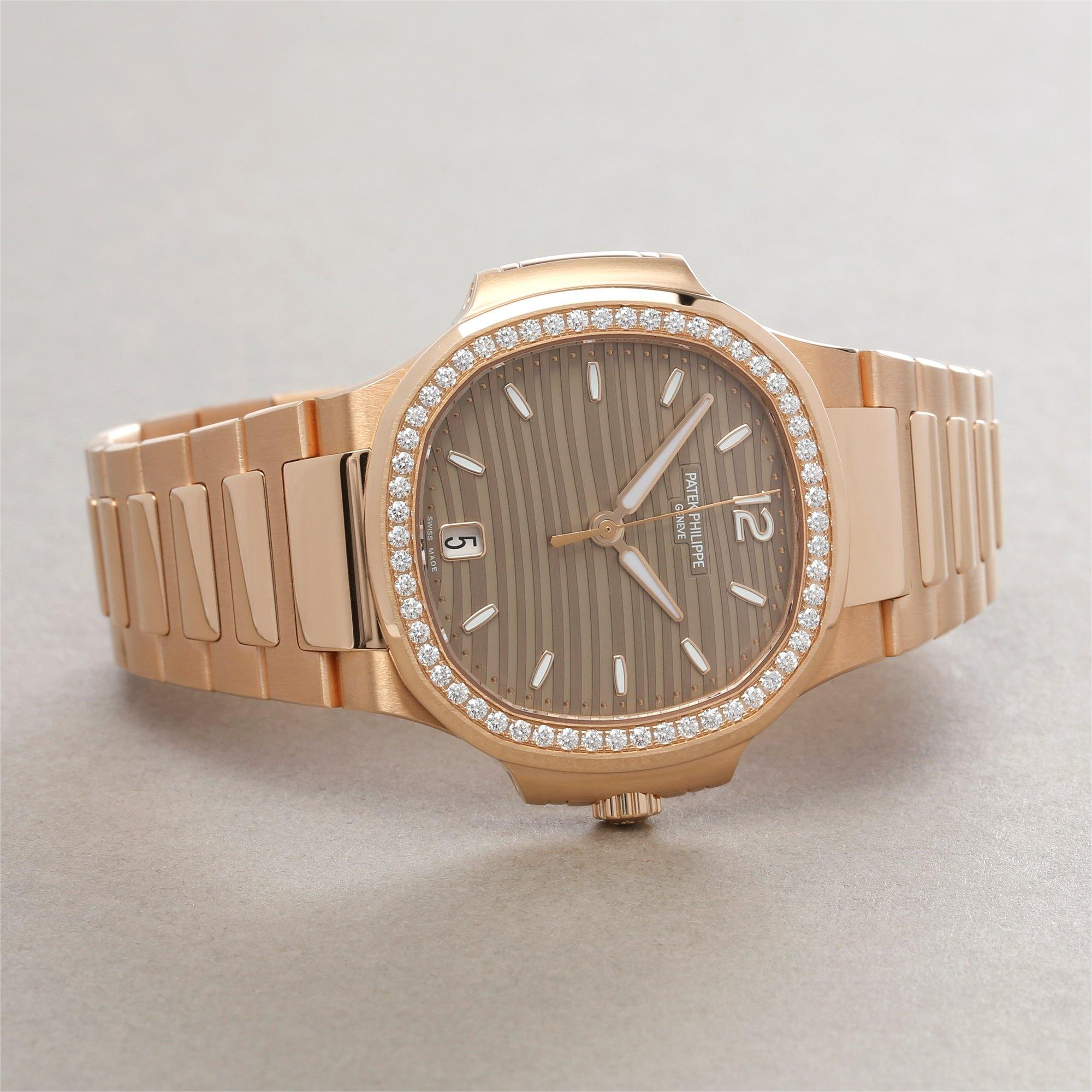 Patek Philippe Nautilus Rose Gold Diamond Bezel 7118/1200R-010