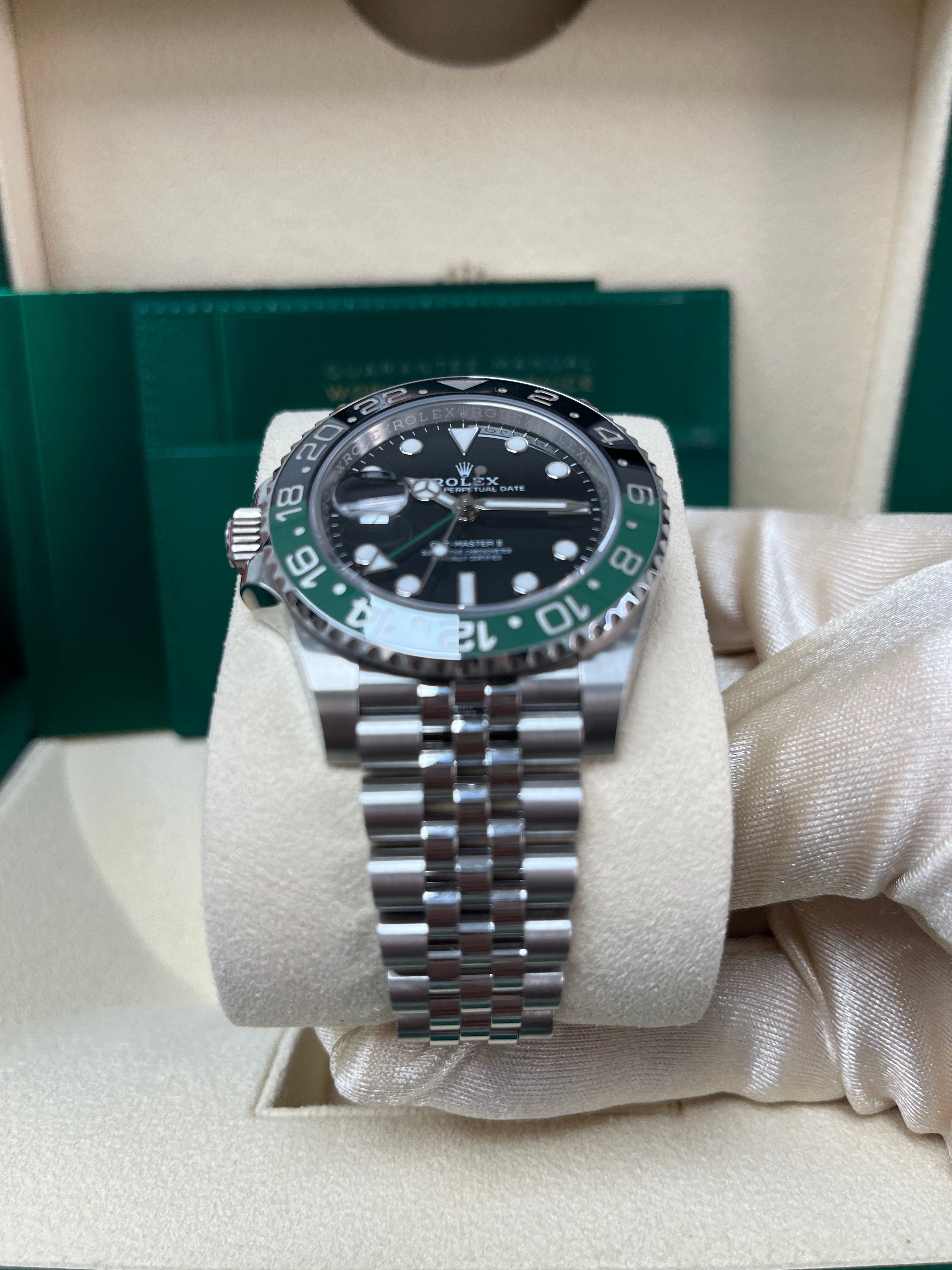 Rolex GMT-Master II With A Green And Black Bezel SPRITE (Reference # 126720VTNR)